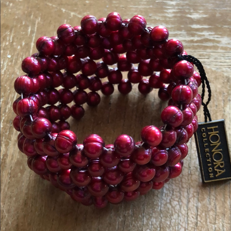 Honora Cultured Freshwater Pearl Stretch Bracelet Euc 20$